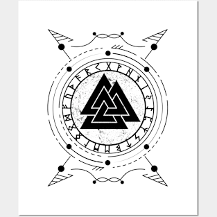 Valknut | Norse Pagan Symbol Posters and Art